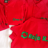 Men Polo Shirt with Logo on back and heart